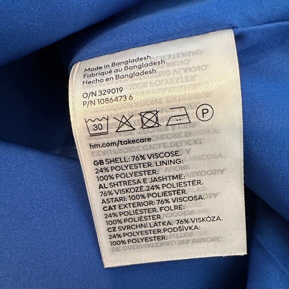 🎉NWT!🎉 H&M oversized blue blazer size small - Picture 5 of 5